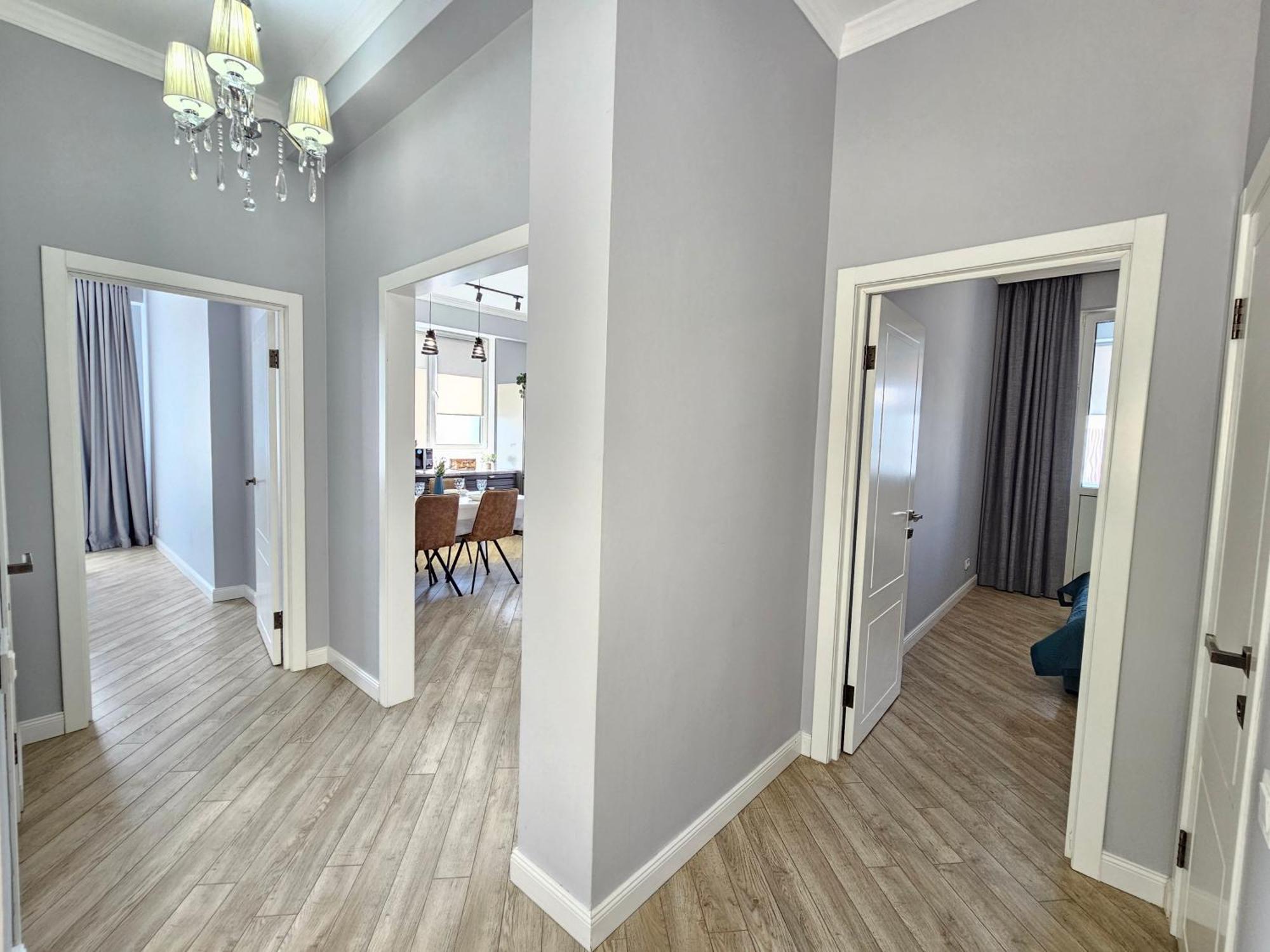 3 Room Gagarin Park Residential Complex Near Mega Shopping Mall Almatî Exterior foto